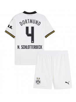 Borussia Dortmund Nico Schlotterbeck #4 Replika Tredje Kläder Barn 2024-25 Kortärmad (+ byxor)